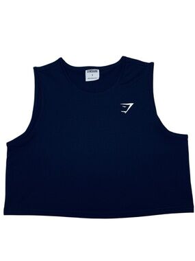 GYMSHARK Black Training Crop Muscle Tank Top Women’s Small